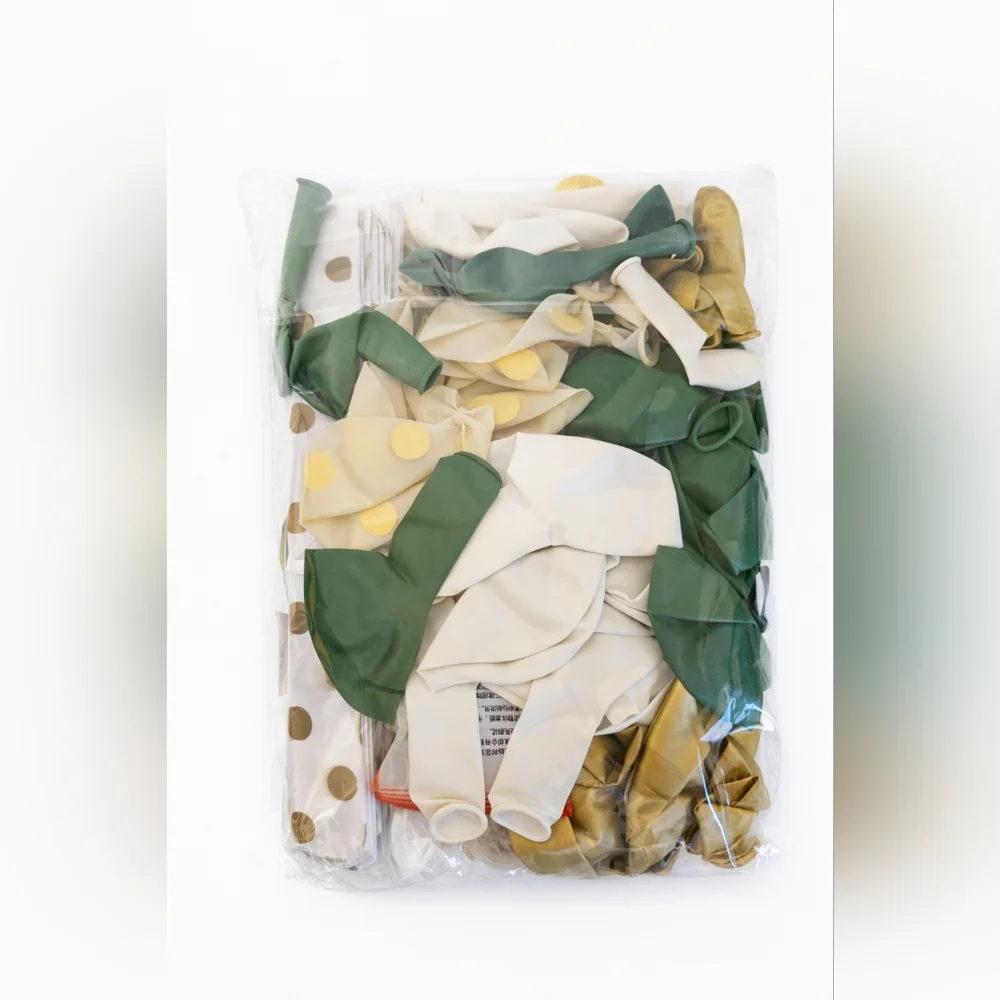 Gold and Green Party Decoration Set Birthday